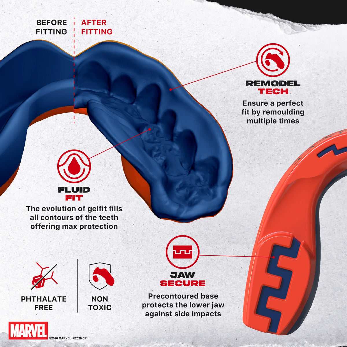 Chránič zubů Safe Jawz Marvel Spider Man Junior